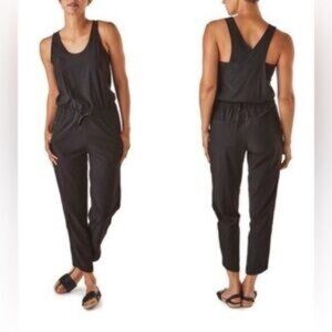 Patagonia Fleetwith Crossback Jumpsuit Large Black
